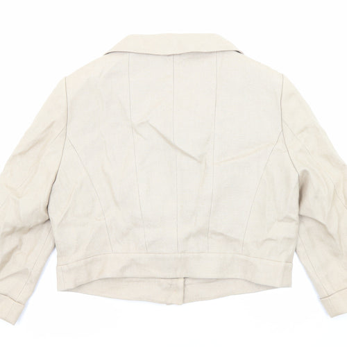Fenn Wright Manson Womens Beige Jacket Size 16 Button