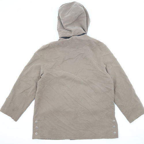 Underwraps Womens Beige Jacket Size 10 Snap