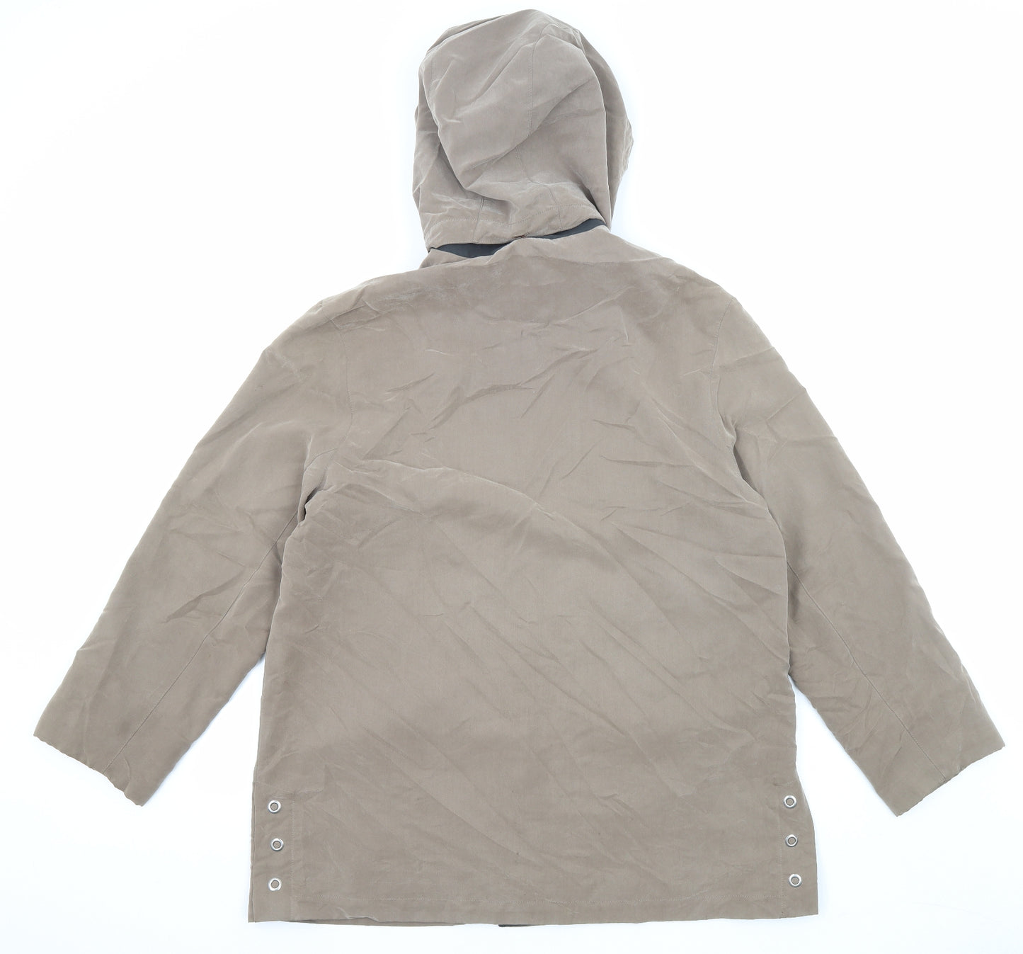 Underwraps Womens Beige Jacket Size 10 Snap