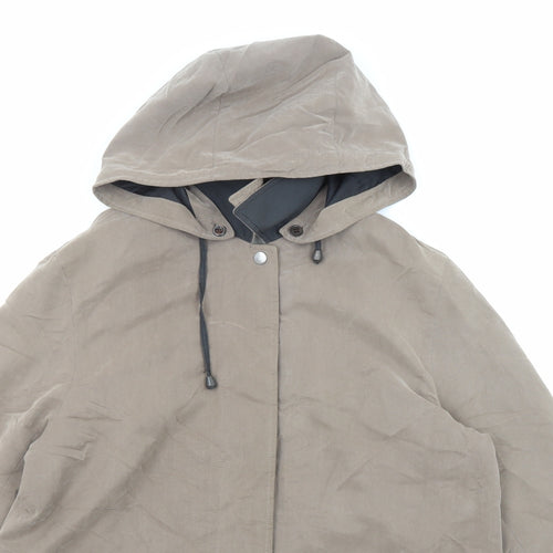 Underwraps Womens Beige Jacket Size 10 Snap
