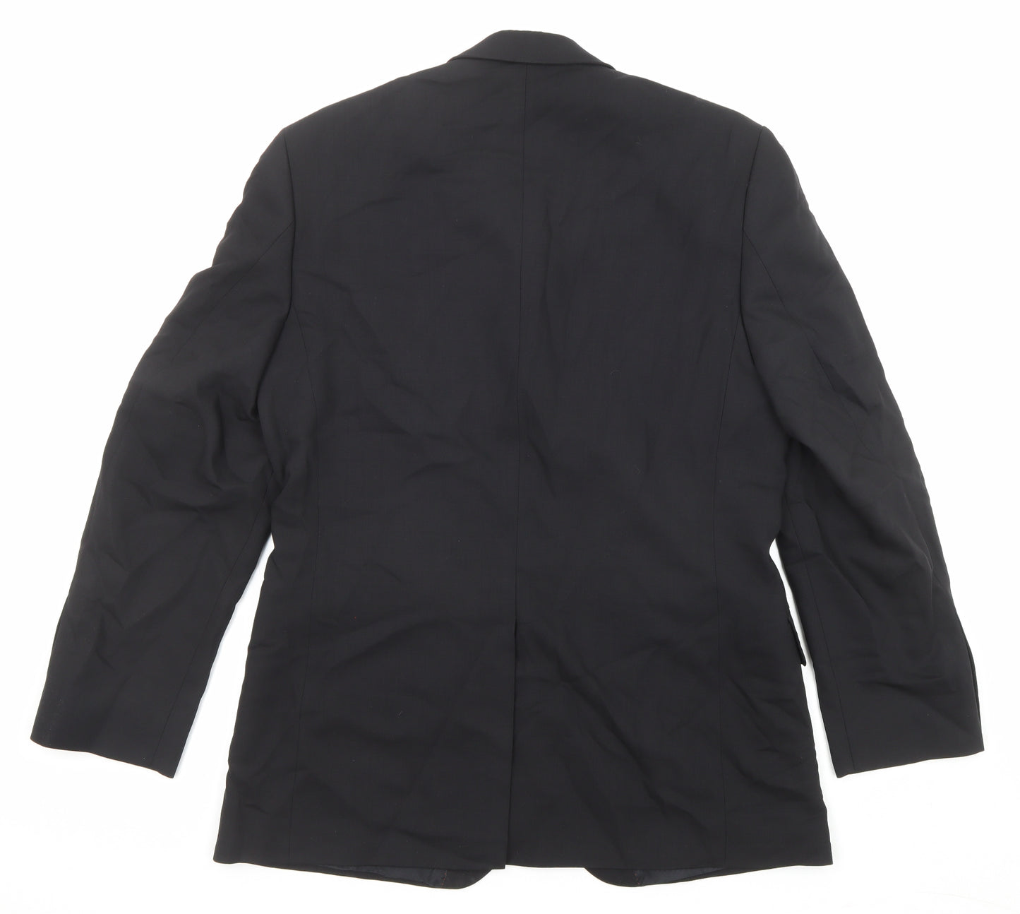 Jeff Banks Mens Black Wool Jacket Suit Jacket Size 40 Regular