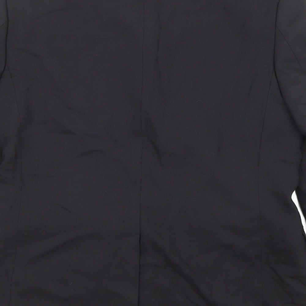 Jeff Banks Mens Black Wool Jacket Suit Jacket Size 40 Regular