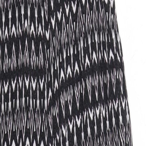 H&M Womens Black Geometric Viscose Jumpsuit One-Piece Size S L29 in Pullover