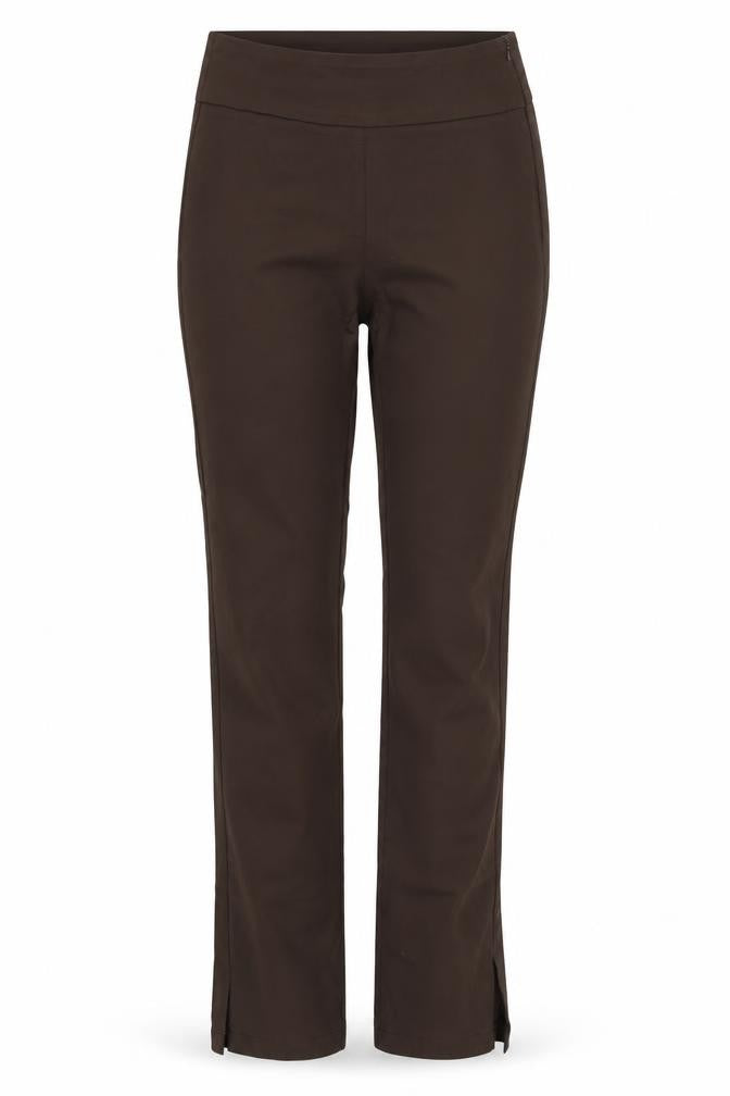 Naked Womens Brown Viscose Trousers Size 8 L34 in Regular Zip
