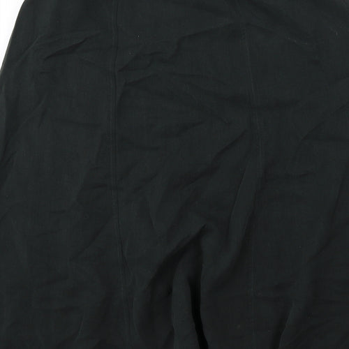 Marks and Spencer Womens Green Lyocell A-Line Skirt Size 16 Zip