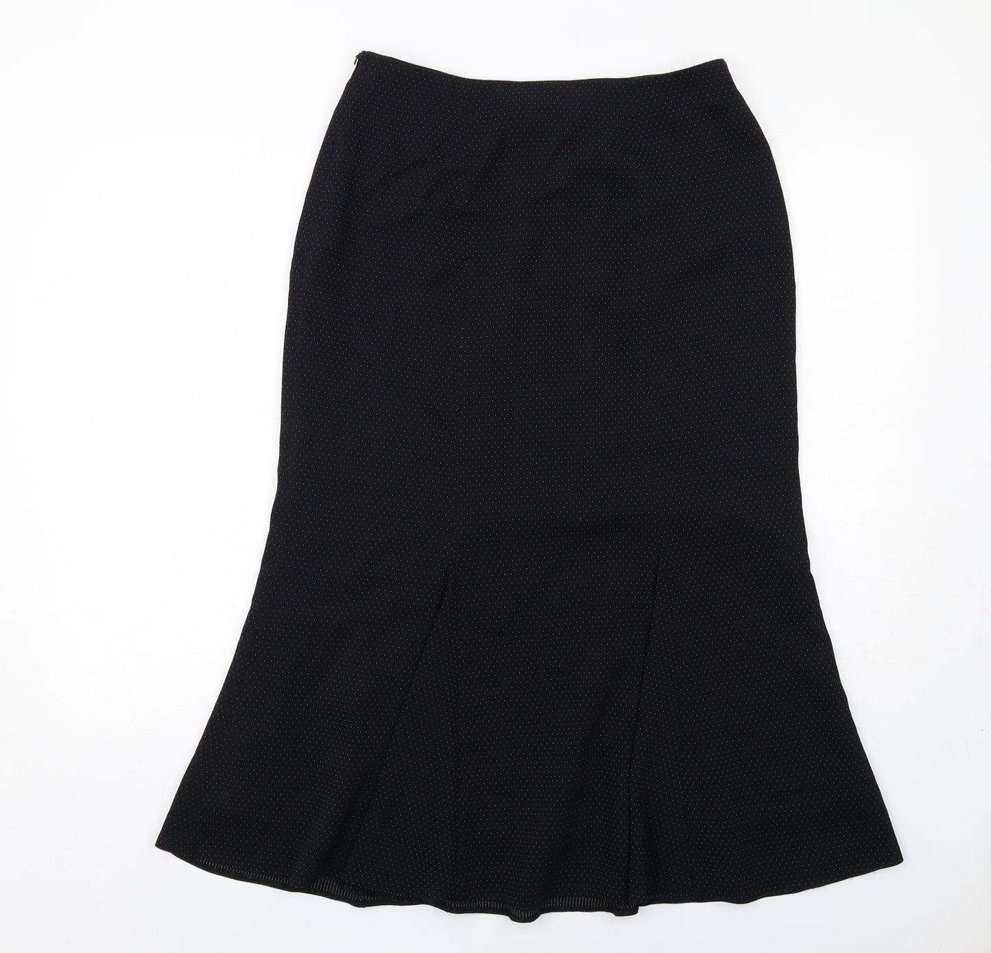 Alex & Co Womens Black Acetate Maxi Skirt Size 12 Zip