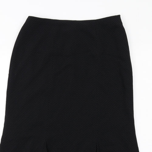 Alex & Co Womens Black Acetate Maxi Skirt Size 12 Zip