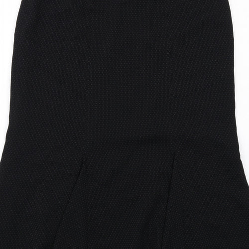 Alex & Co Womens Black Acetate Maxi Skirt Size 12 Zip