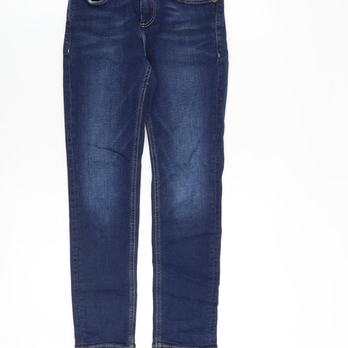 Tommy Hilfiger Boys Blue Cotton Skinny Jeans Size 10-11 Years L24 in Regular Zip