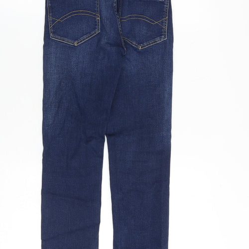 Tommy Hilfiger Boys Blue Cotton Skinny Jeans Size 10-11 Years L24 in Regular Zip