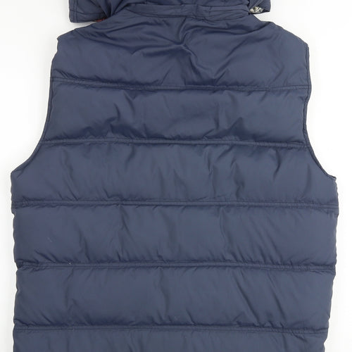 Jack Wills Mens Blue Gilet Jacket Size L Zip