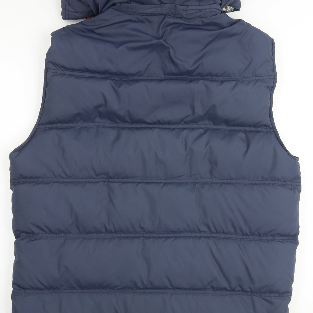 Jack Wills Mens Blue Gilet Jacket Size L Zip