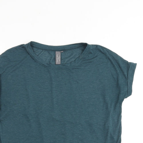 Sweaty Betty Womens Green Polyester Basic T-Shirt Size M Round Neck Pullover