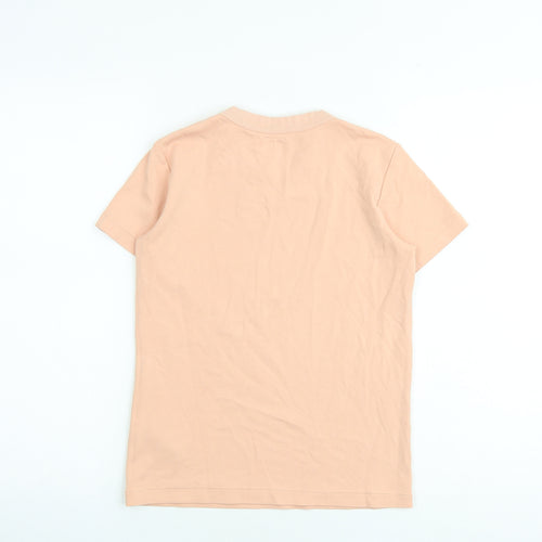 Uniqlo Womens Pink 100% Cotton Basic T-Shirt Size XS Round Neck