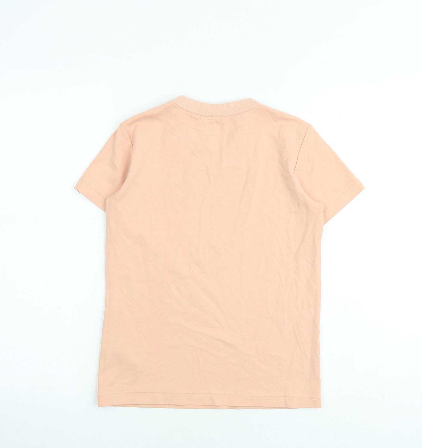 Uniqlo Womens Pink 100% Cotton Basic T-Shirt Size XS Round Neck