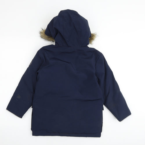 Gap Boys Blue Parka Jacket Size S Zip