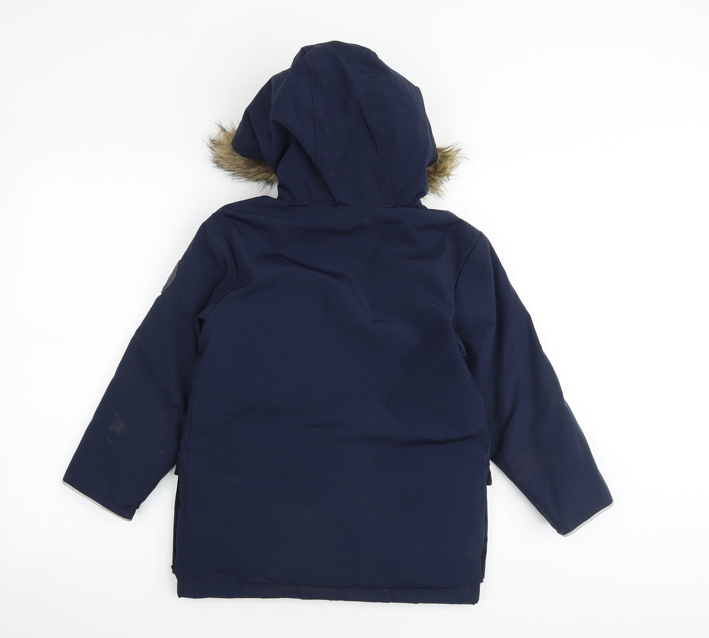 Gap Boys Blue Parka Jacket Size S Zip