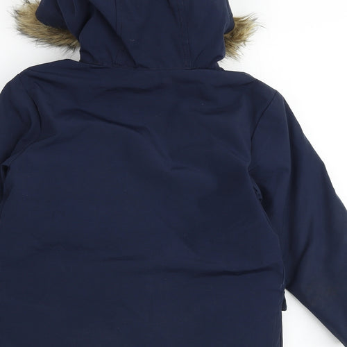 Gap Boys Blue Parka Jacket Size S Zip