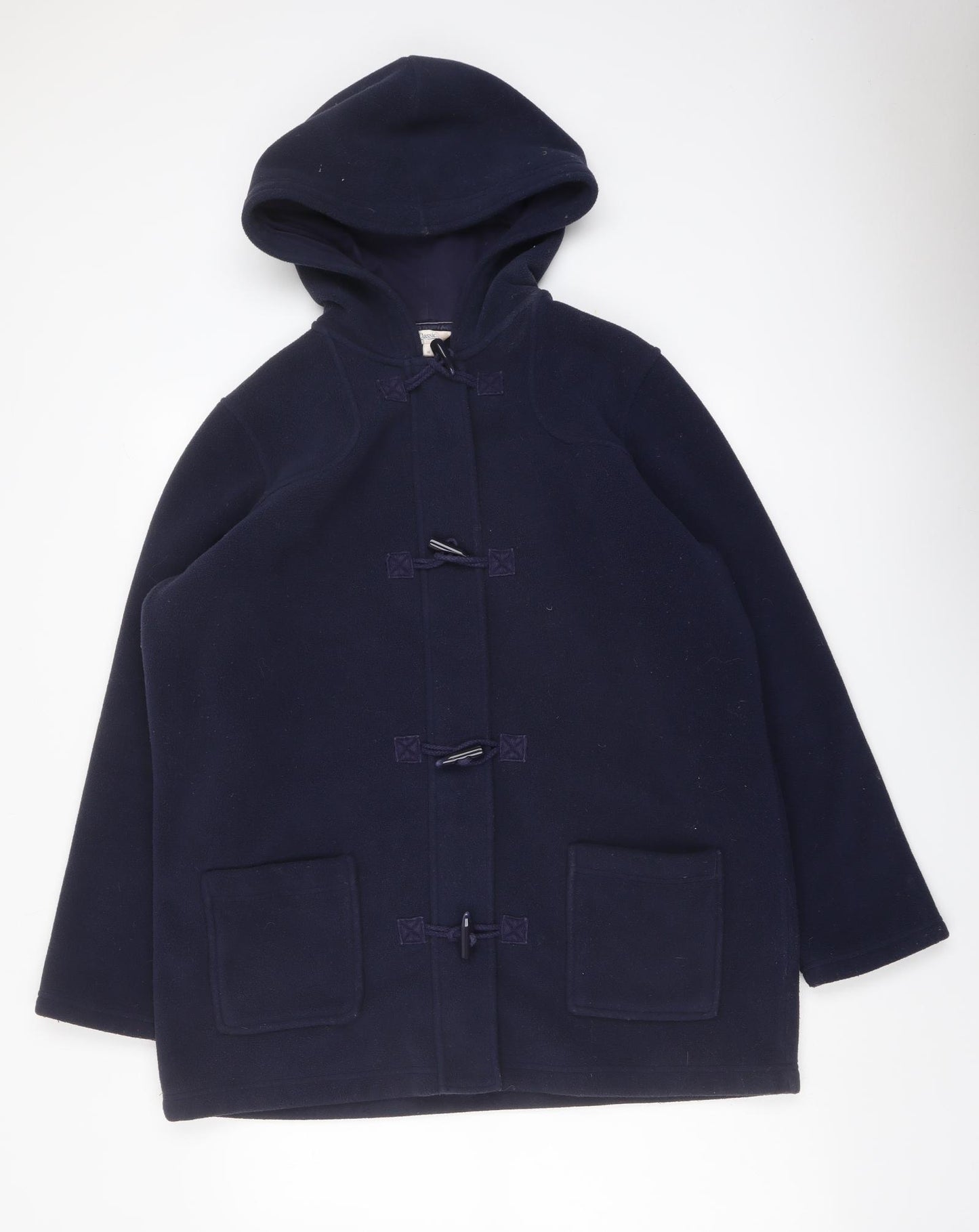 Marks and Spencer Womens Blue Overcoat Coat Size 16 Toggle - Duffle Coat