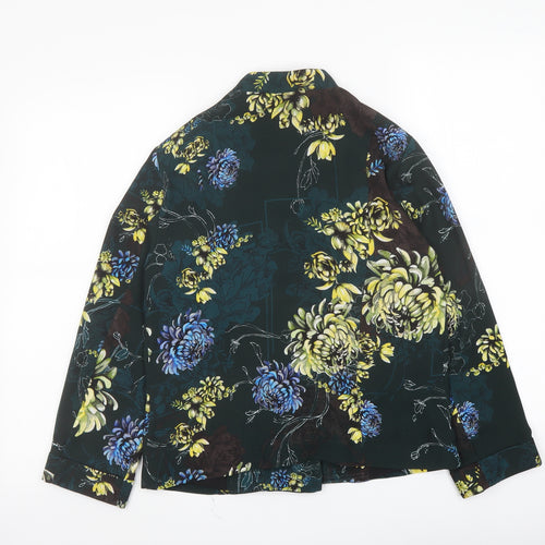 River Island Womens Multicoloured Floral Jacket Size 10 Zip