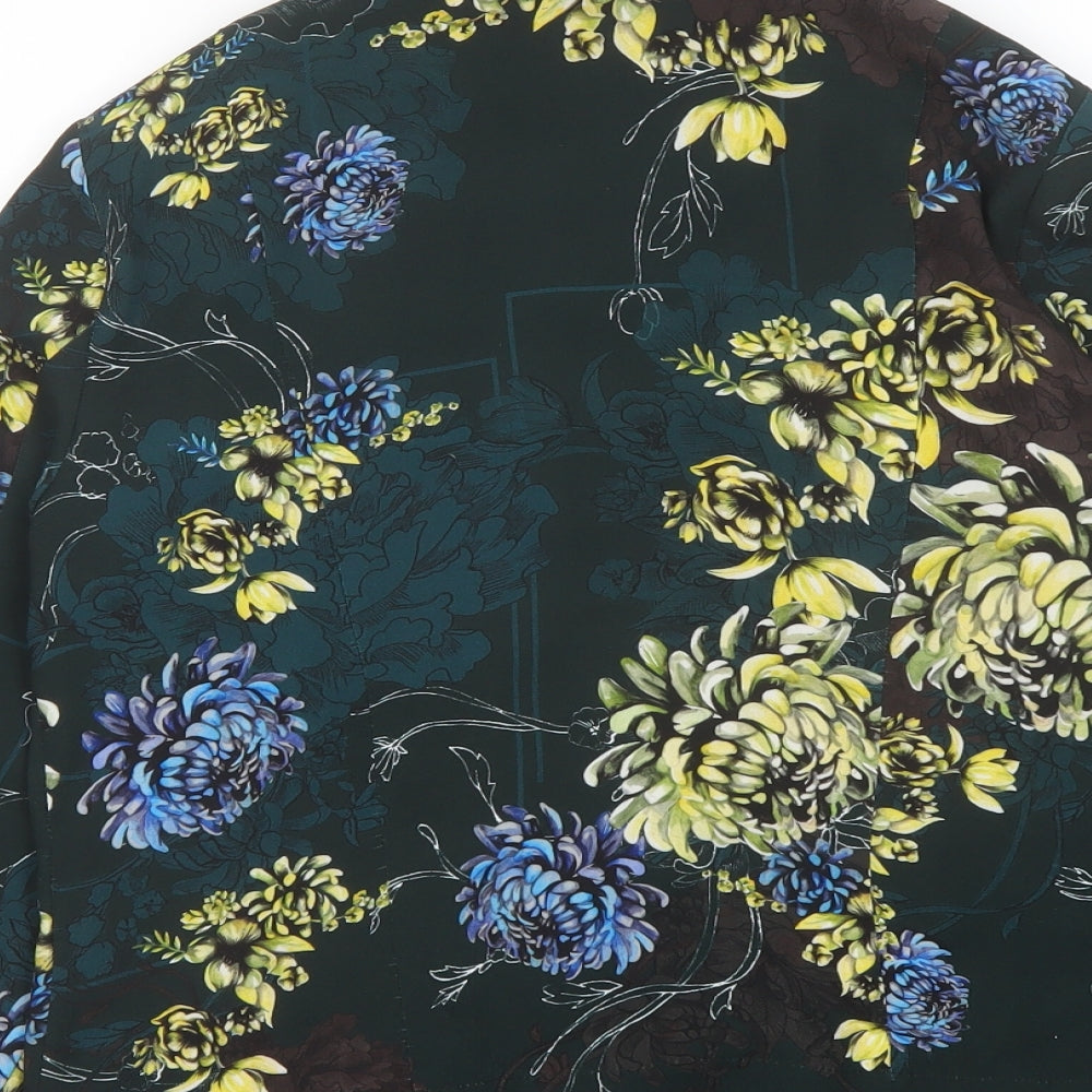 River Island Womens Multicoloured Floral Jacket Size 10 Zip
