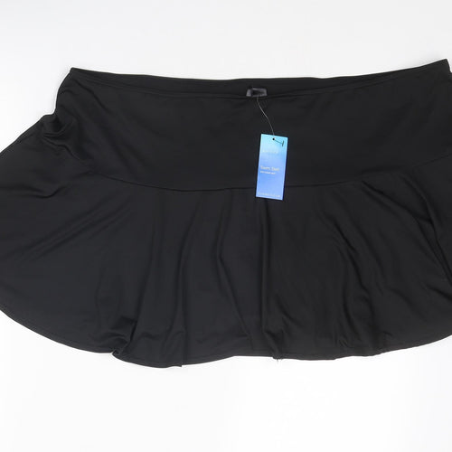 Evans Womens Black Polyester Swim Bottom Size 28 - Swim Skirt