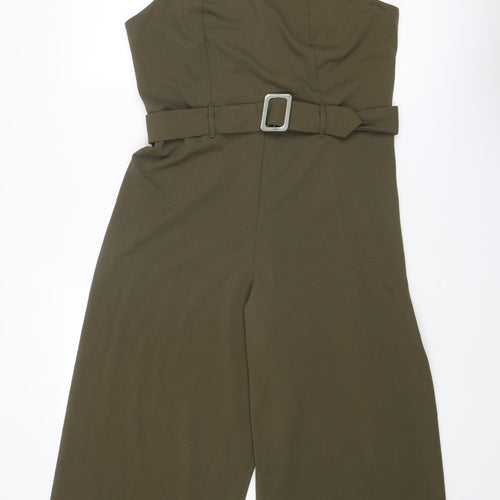 New Look Womens Green Polyester Jumpsuit One-Piece Size 16 L21 in Pullover