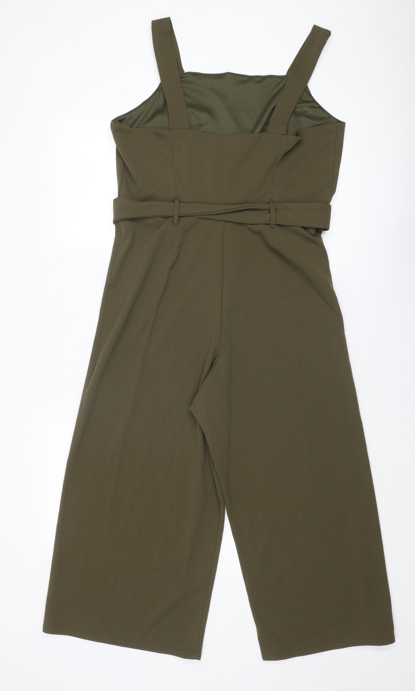 New Look Womens Green Polyester Jumpsuit One-Piece Size 16 L21 in Pullover