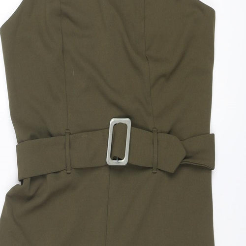 New Look Womens Green Polyester Jumpsuit One-Piece Size 16 L21 in Pullover