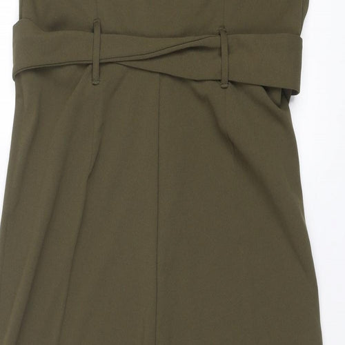 New Look Womens Green Polyester Jumpsuit One-Piece Size 16 L21 in Pullover