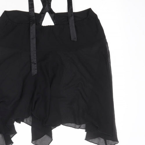 River Island Womens Black Polyester Camisole Tank Size 12 Halter - Asymmetric