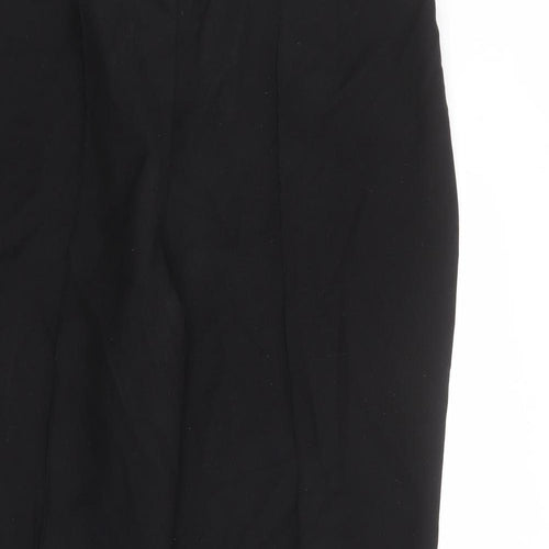 Bonmarché Womens Black Polyester Trousers Size 16 L28 in Regular