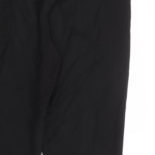 Bonmarché Womens Black Polyester Trousers Size 16 L28 in Regular