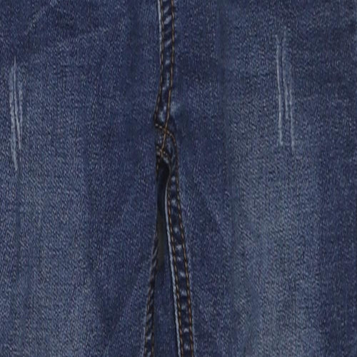 NEXT Boys Blue Cotton Straight Jeans Size 6 Years Regular Zip
