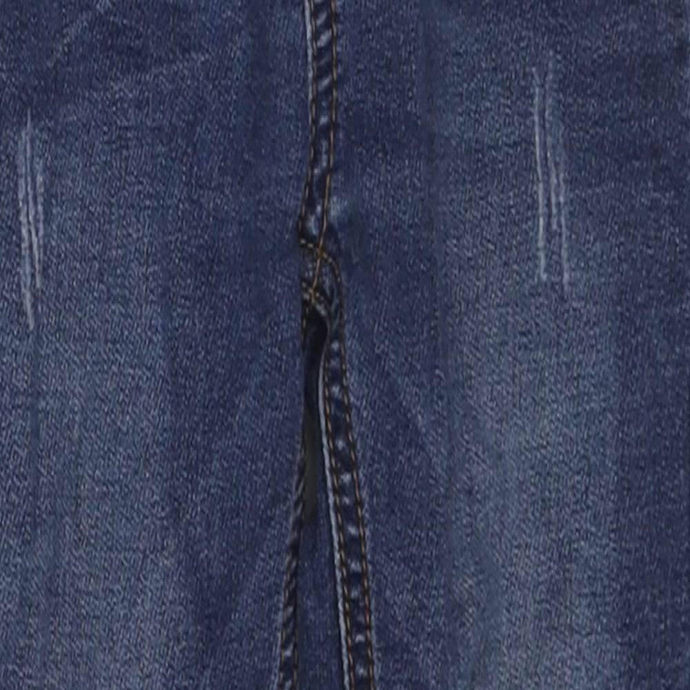 NEXT Boys Blue Cotton Straight Jeans Size 6 Years Regular Zip