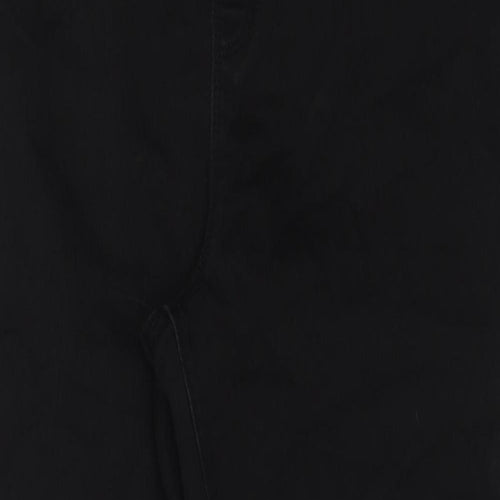 George Womens Black Cotton Straight Jeans Size 12 Regular