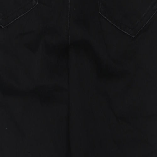 George Womens Black Cotton Straight Jeans Size 12 Regular