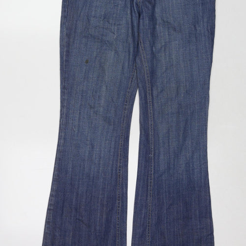 BDG Womens Blue Cotton Flared Jeans Size 29 in L32 in Regular Zip