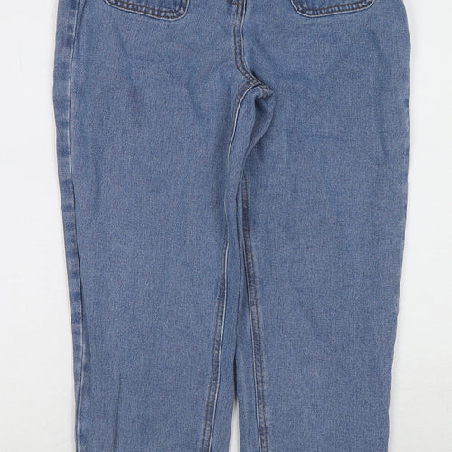 Matalan Boys Blue Cotton Tapered Jeans Size 12 Years L25 in Regular Zip - Mom Style