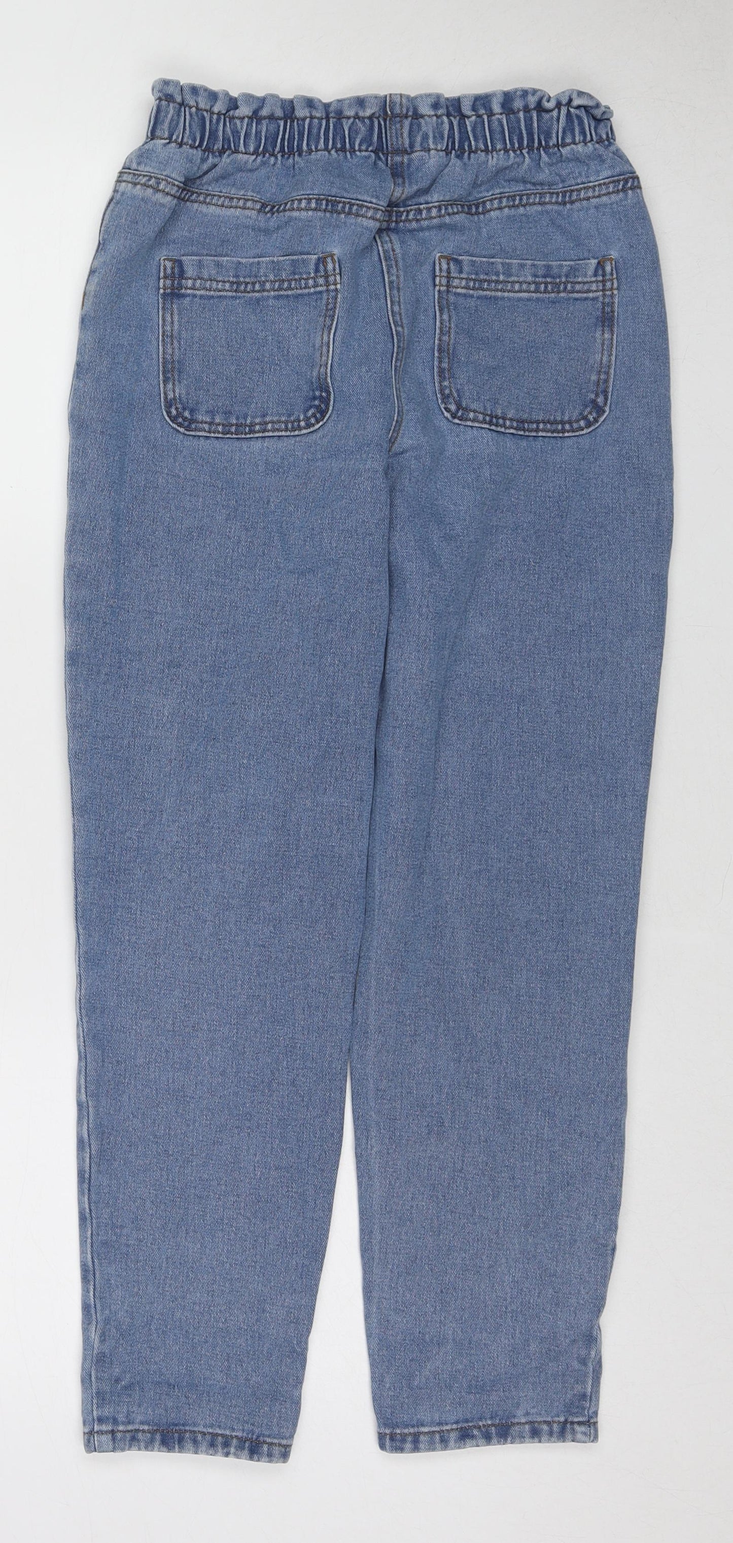 Matalan Boys Blue Cotton Tapered Jeans Size 12 Years L25 in Regular Zip - Mom Style