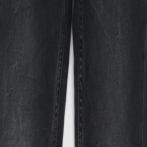 Zara Womens Black Cotton Skinny Jeans Size 10 L30 in Regular Zip