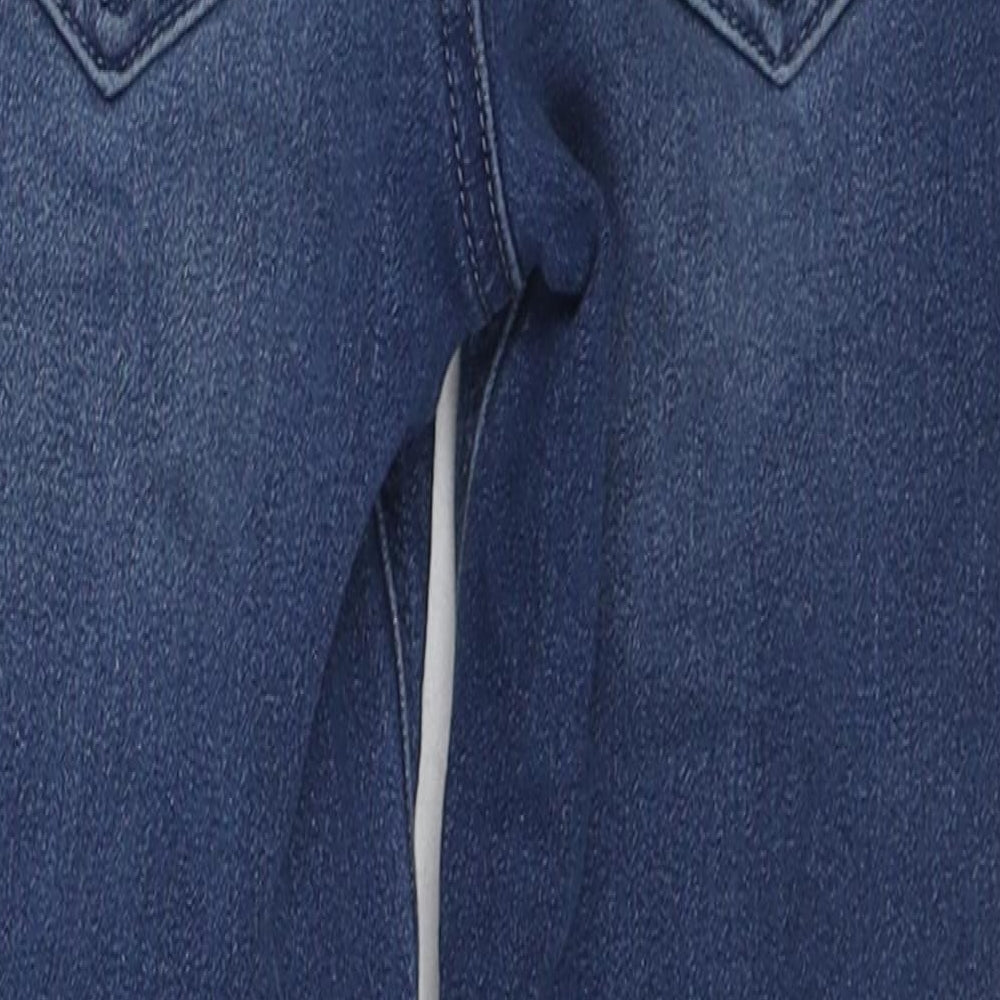 Nutmeg Boys Blue Cotton Skinny Jeans Size 5-6 Years Regular Drawstring - Dinosaur