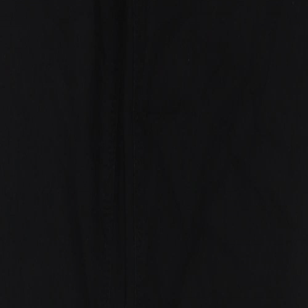 Emporio Armani Mens Black Cotton Skinny Jeans Size 28 in L30 in Regular Zip