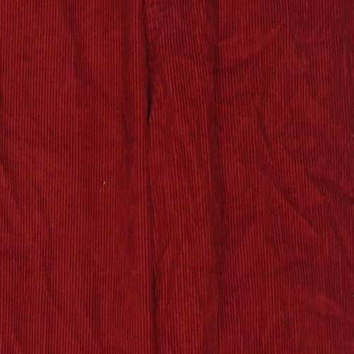 Lucy & Yak Womens Red Cotton Trousers Size 30 in L30 in Regular Zip