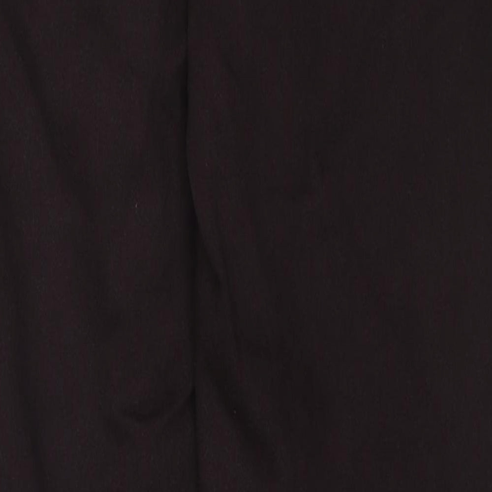 Marks and Spencer Womens Brown Cotton Straight Jeans Size 16 L29 in Regular Zip