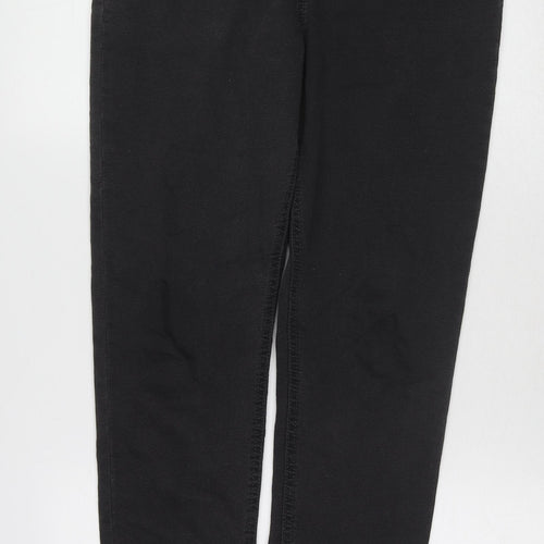 Marks and Spencer Womens Black Cotton Jegging Jeans Size 12 L28 in Regular