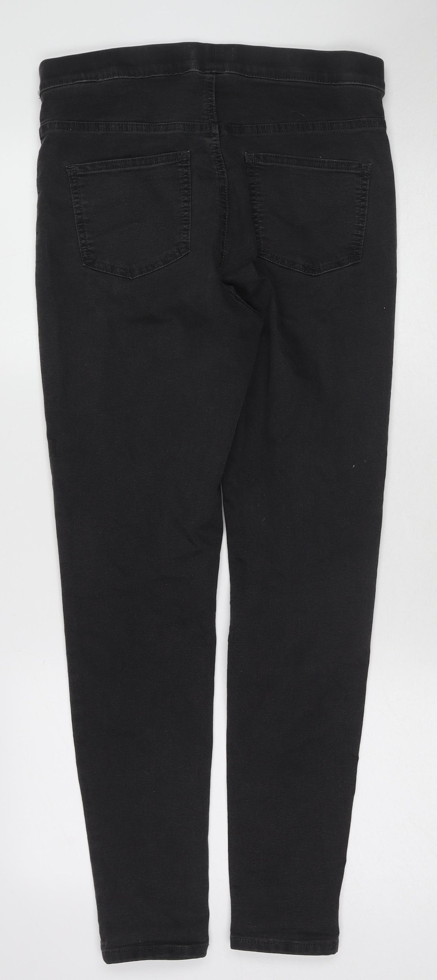 Marks and Spencer Womens Black Cotton Jegging Jeans Size 12 L28 in Regular