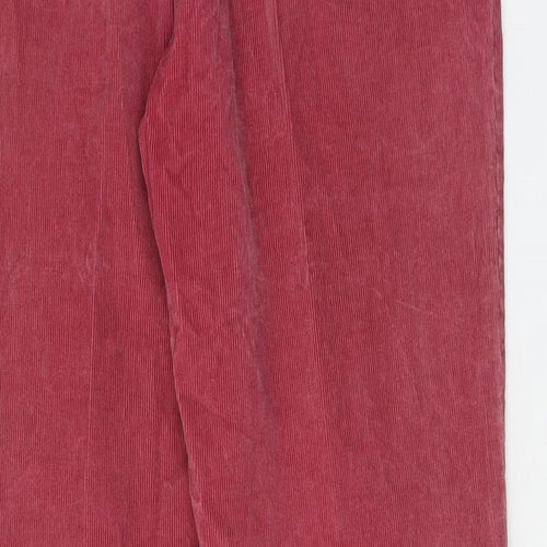 Boden Mens Pink Cotton Trousers Size 36 in L32 in Regular Zip