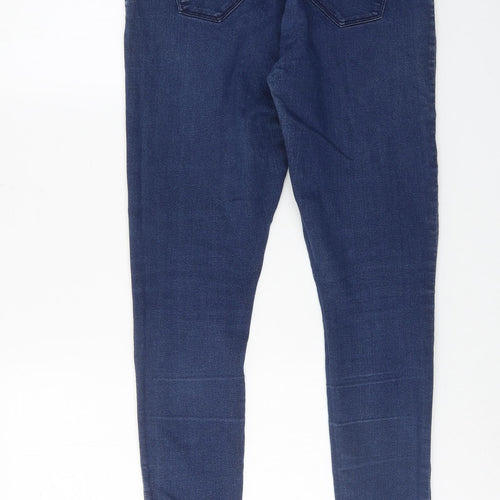 PEP&CO Womens Blue Cotton Jegging Jeans Size 14 L28 in Regular