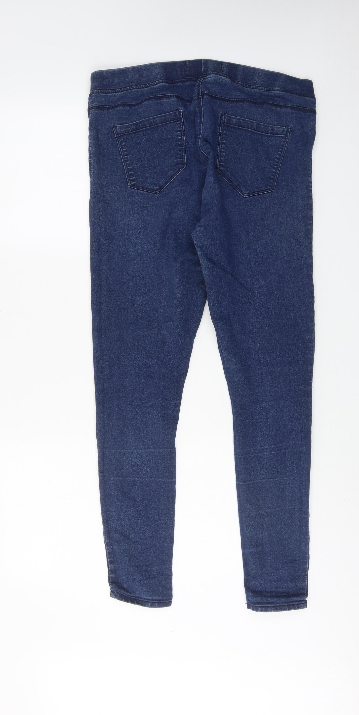 PEP&CO Womens Blue Cotton Jegging Jeans Size 14 L28 in Regular